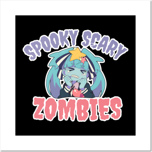 Spooky Scary Zombie Posters and Art